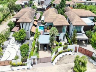 บ้านหรูบางแสน 2 ชั้น พร้อมสระว่ายน้ำ มบ.นคราทรัพย์ เหมือง ชลบุรี TP-H2360