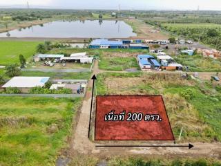 ที่ดินใกล้กรุงฯ คลอง9หนองเสือ ใกล้ชุมชน 200ตรว. เพียง 7.5แสนเท่านั้น  ปทุมธานี To86-3ol-6l6l ใกล้ตลาด ใกล้ชุมชน เหมาะปลูกบ้าน ทำบ้านสวนเกษตร