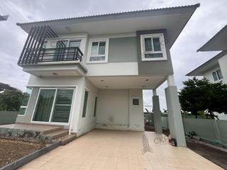 บ้านเดี่ยว 2 ชั้น หลังมุม บรรยากาศร่มรื่น ถ.ราชพฤกษ์ ใกล้โรบินสัน ราชพฤกษ์ เดินทางสะดวกสบาย