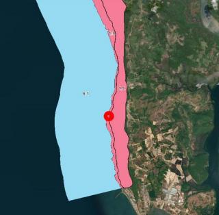 DSL-034 ขาย ที่ดิน ที่ดิน หาดศาลเจ้า จ.ตราด ตราด    4 ไร่ 2 งาน 1802 ตร.วา ใกล้กับ ห่างด่านพรมแดนคลองใหญ่ ประมาณ 4.5 กม. และ เกาะกูด ประมาณ 33 กม.
