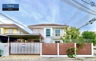 LM26-0079 ขายบ้านเดี่ยว 2 ชั้น หลังมุม มบ.วิวสวน ไทรน้อย พื้นที่ 56.6 ตรว 3นอน 3น้ำ ใกล้บิ๊กซี ไทรน้อย