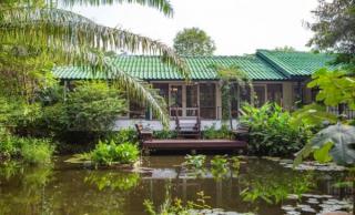 ขายบ้านสวนริมสระบัว พร้อมที่ดิน 2ไร่กว่า เฟอร์ครบพร้อมเข้าอยู่ อากาศดี ร่มรื่น โซนไทรน้อย นนทบุรี