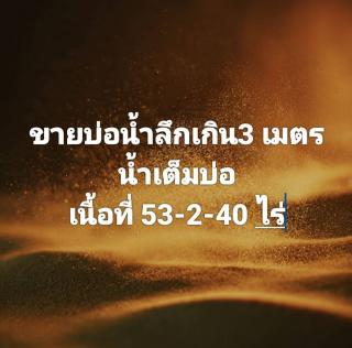 ขายที่ดินแหล่งผลิตน้ำ ลึกเกิน 3 เมตร 53 ไร่ 2 งาน  40 ตารางวา ชลบุรี