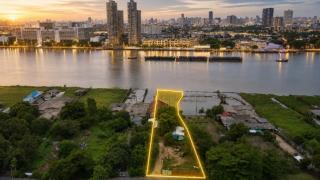 ขายที่ดินริมแม่น้ำเจ้าพระยา ไทรม้า 321 ตรว เหมาะอยู่อาศัย ร้านอาหาร สำนักงานออฟฟิศ