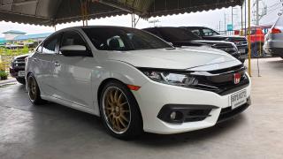 HONDA CIVIC 1.5 FC TURBO เกียร์ออโต้ CVT ปี2017 สีขาวออร์คิด(มุก)