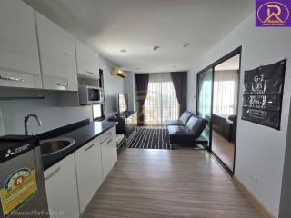 ให้เช่าดีทู คอนโด (D2 Condo) ห้องมุม วิวทะเล เดินไป ม.บูรพาได้ เดินไปทะเลได้ พร้อมอยู่ ไม่มีรถก็อยู่ได้  จ.ชลบุรี